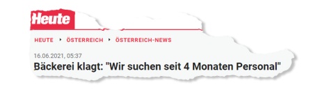 Bäckerei Szihn in der heute gegen Arbeitslose