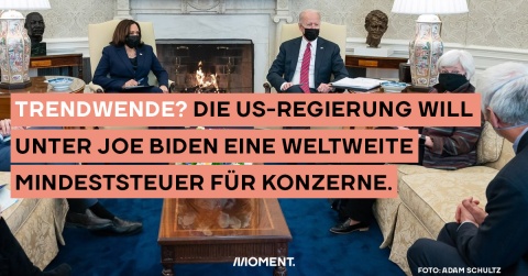 Die US-Regierung von Joe Biden ist für eine weltweite Mindeststeuer für Konzerne