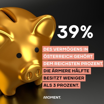 Die Reichsten haben mehr als gedacht, sagt ein Sparschwein