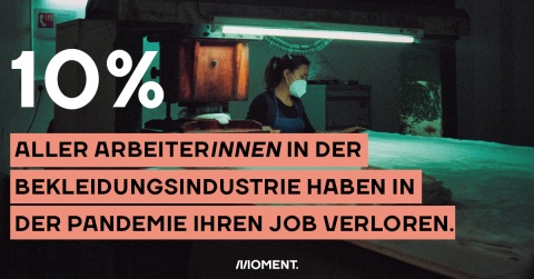 10% der ArbeiterInnen in der Bekleidungsindustrie haben ihren Job verloren