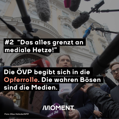 Die ÖVP ist in der Opferrolle