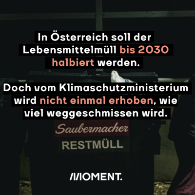 In Österreich soll der Lebensmittelmüll bis 2030 halbiert werden
