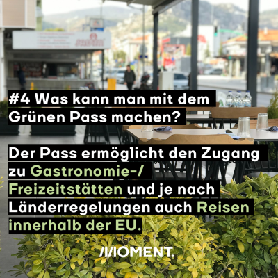 Was kann man mit dem Grünen Pass machen?