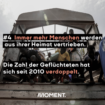 Immer mehr Menschen werden vertrieben