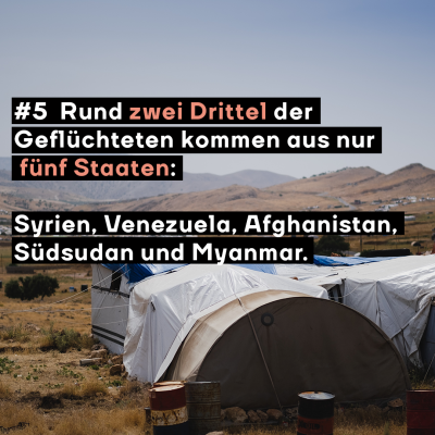 Rund zwei Drittel kommen aus nur 5 Staaten