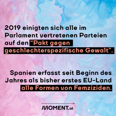 2019 einigten sich alle Parteien auf einen Pakt gegen geschlechterspezifische Gewalt