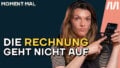 Titelschrift: Die Rechnung geht nicht auf. Dahinter ein Foto von Barbara Blaha, die etwas verzweifelt auf einen Taschenrechner deutet