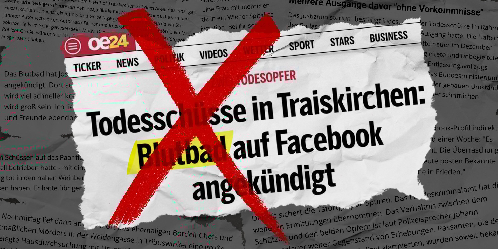 Gegengelesen nach tödlicher Männergewalt in Traiskirchen: Oe24 zeigt wieder einmal, wie Medien nicht darüber berichten sollten