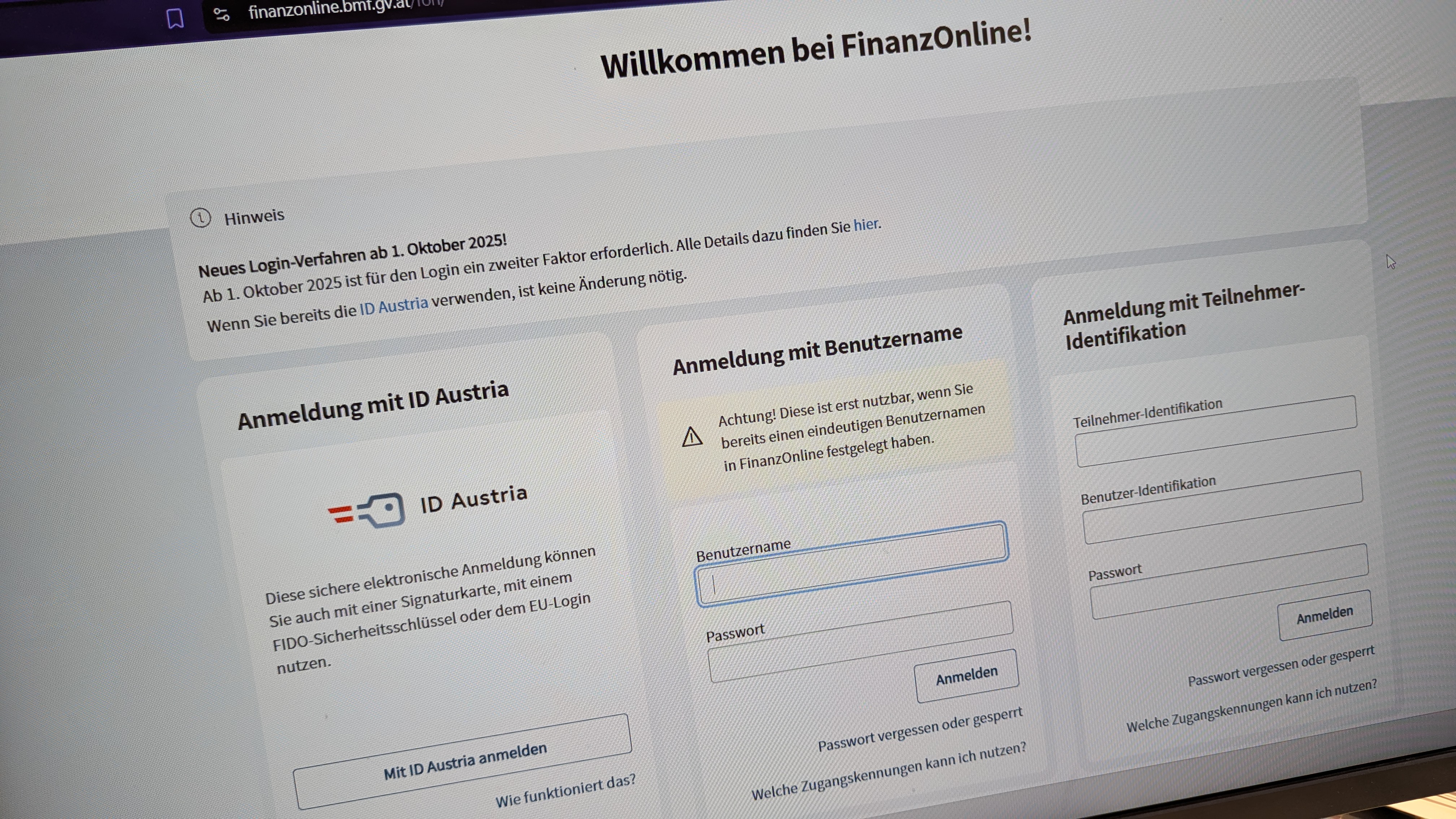 FinanzOnline wird sicherer: So richtest du die Zwei-Faktor-Authentifizierung ein