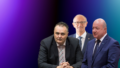 Burgenlands Landeshauptmann Hans-Peter Doskozil (SPÖ), Tirols Landeshauptmann Anton Mattle (ÖVP) und Bundeskanzler Christian Stocker (ÖVP) sind in einer Fotomontage vor einem bunten Hintergrund zu sehen.