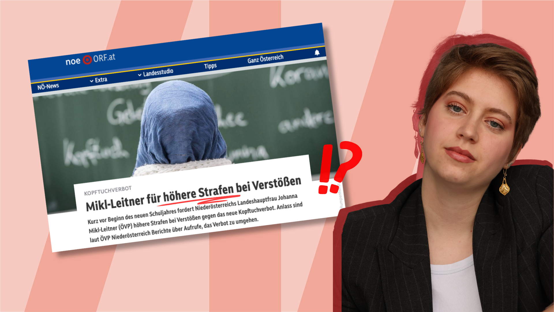 Kopftuchverbot in Österreich: Mikl-Leitners Täter-Opfer-Umkehr