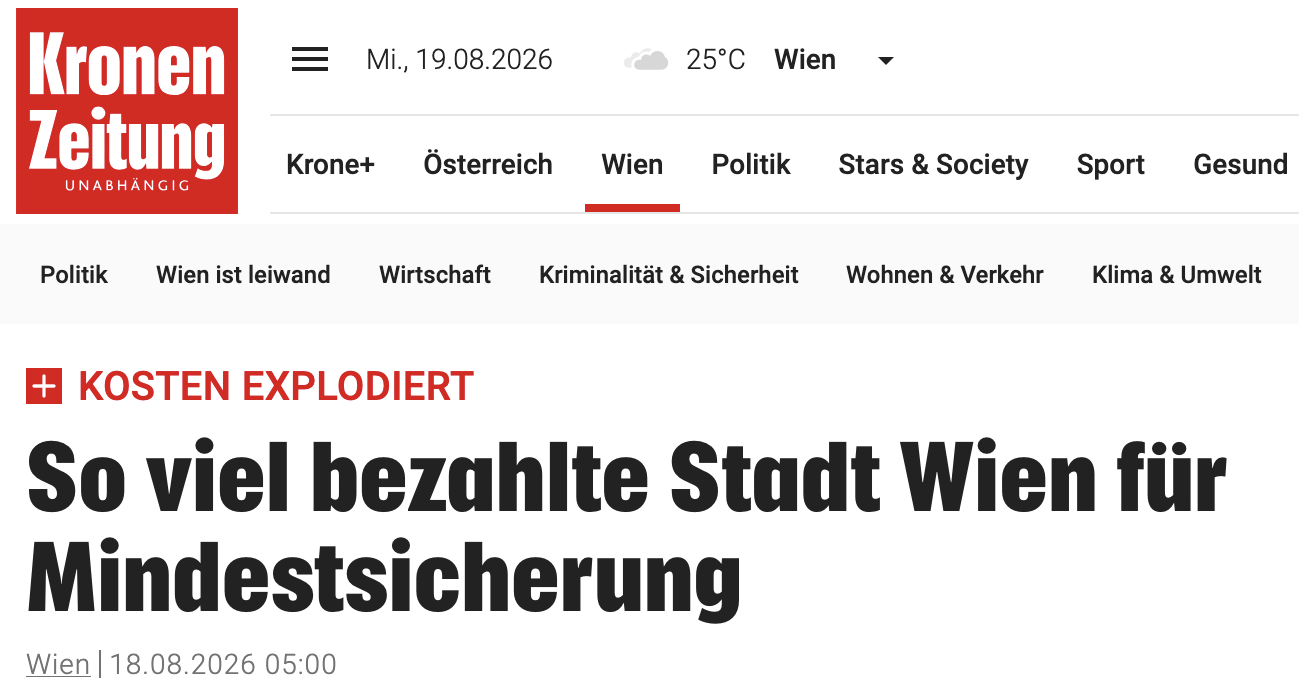 Mindestsicherung: Wie die Krone ein Milliardenproblem erfindet