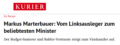 Im Kurier wird Marterbauer als